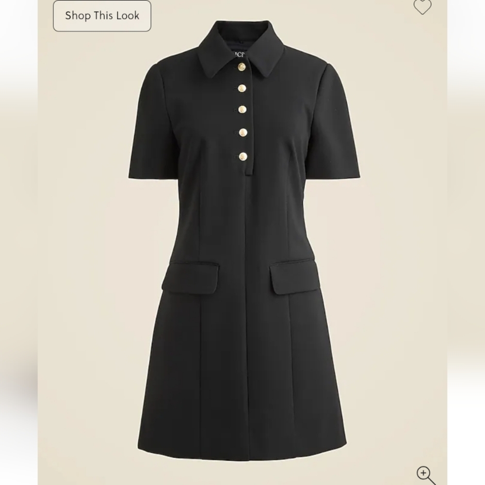 J Crew Parc dress in four-season stretch $188 Retail Black Classic LBD CN571 - Picture 4 of 15